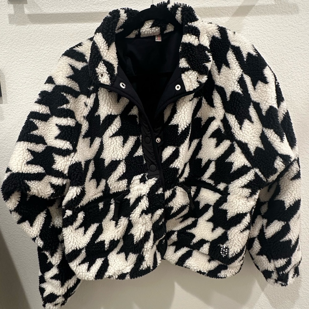 Hit the Slopes printed fleece jacket